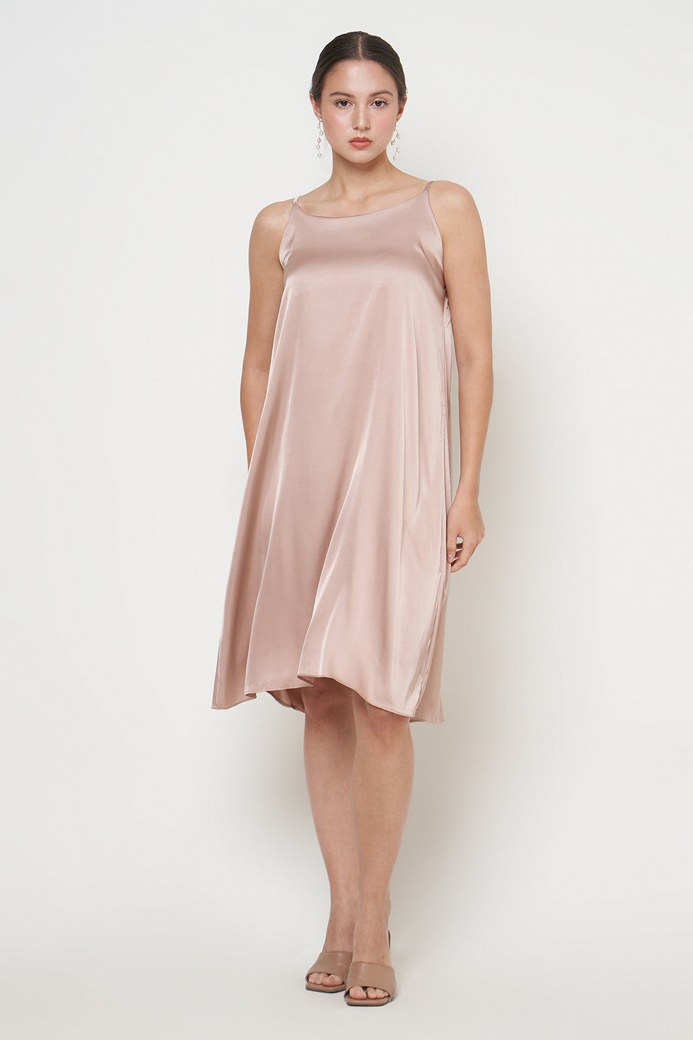 Fara Camisole Dress in Brown