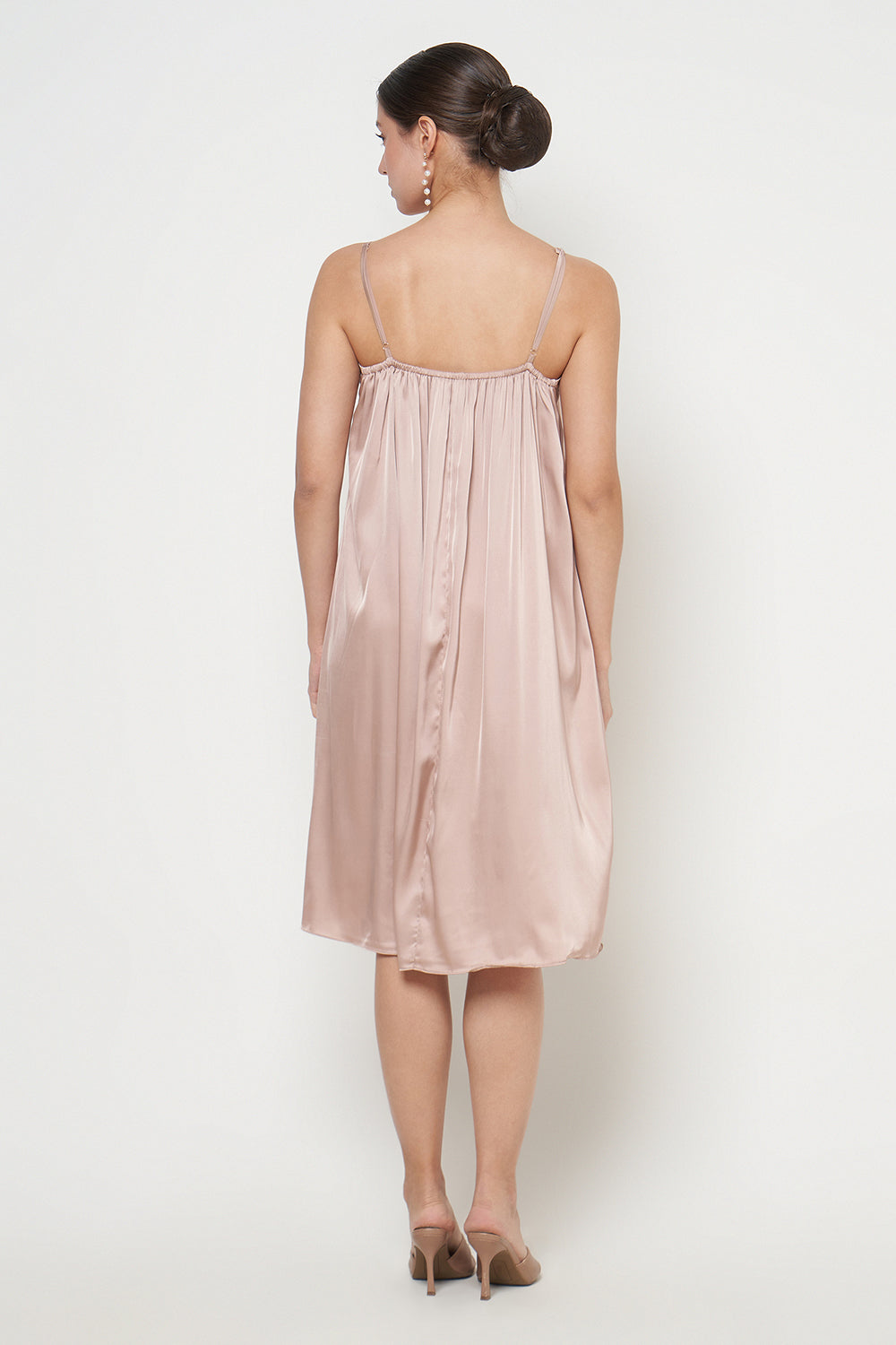 Fara Camisole Dress in Brown