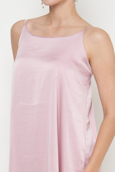 Fara Camisole Dress in Dusty Pink