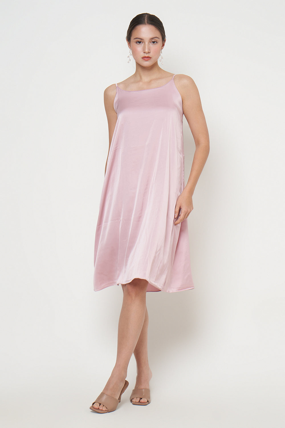 Fara Camisole Dress in Dusty Pink