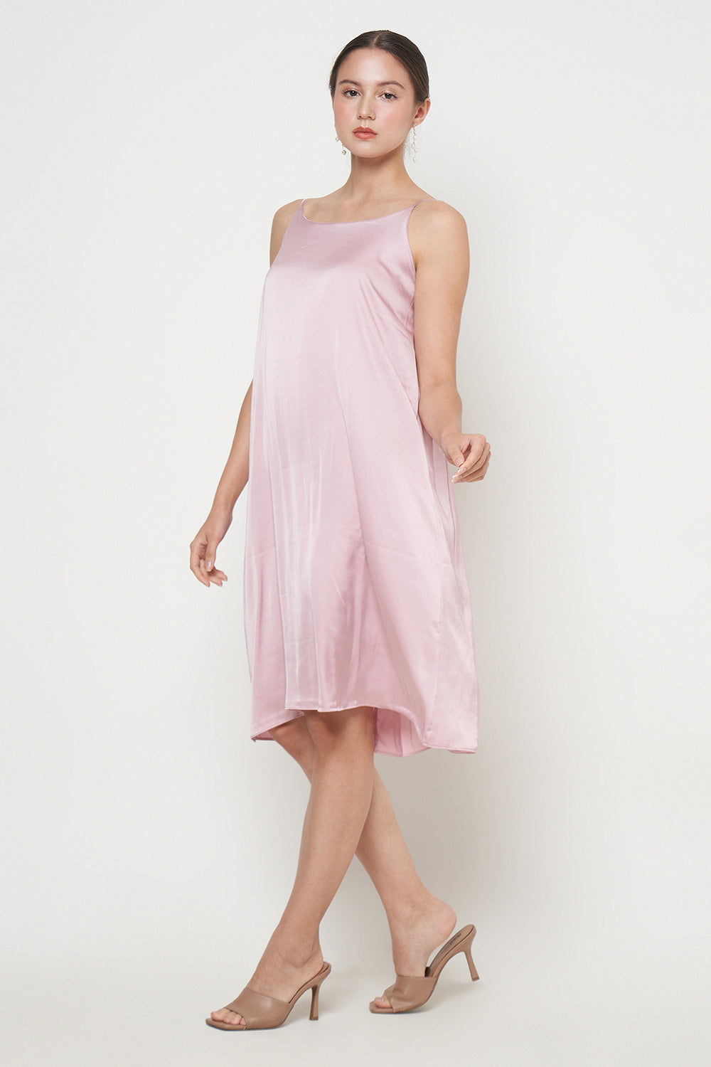Fara Camisole Dress in Dusty Pink
