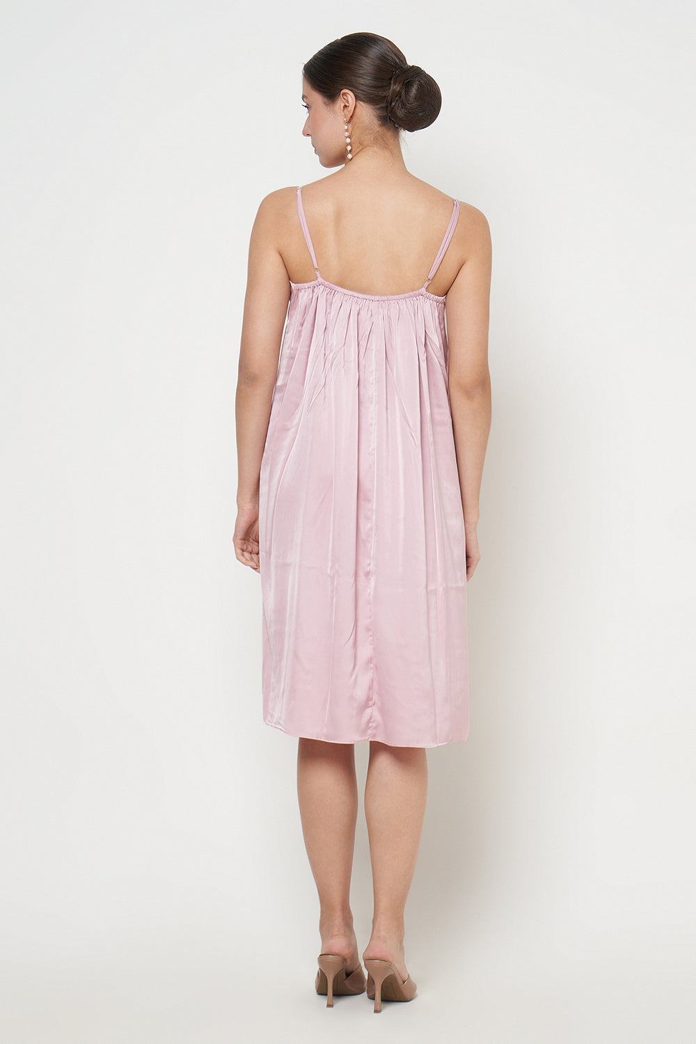 Fara Camisole Dress in Dusty Pink