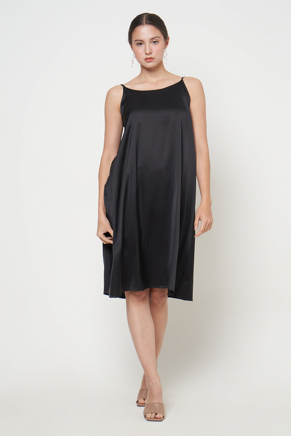 Fara Camisole Dress in Black
