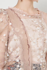 Noor Kebaya Top in White Nude