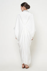 Hania Kaftan Dress in White