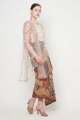 Noor Kebaya Top in White Nude