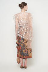 Noor Kebaya Top in White Nude