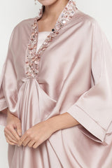 Hania Kaftan Dress in Nude