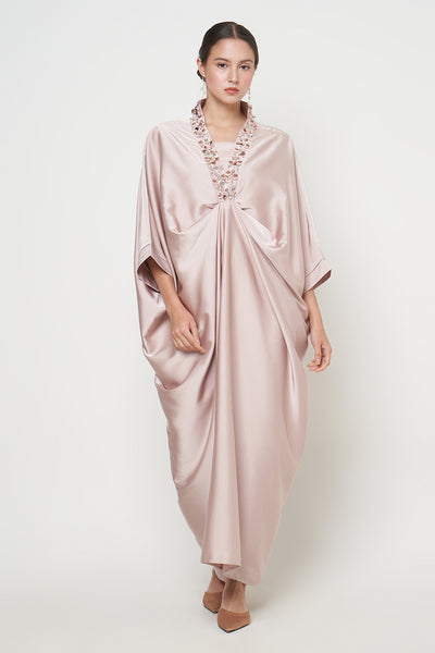 Hania Kaftan Dress in Nude