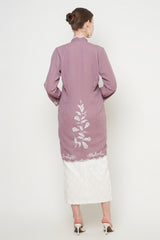 Cala Lilly Long Kebaya Top in Mauve