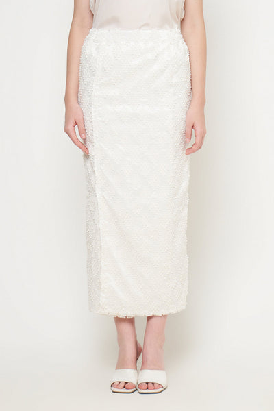 Tenun Skirt in Ivory