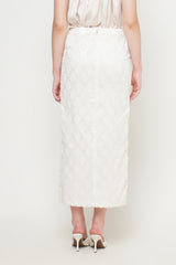 Tenun Skirt in Ivory
