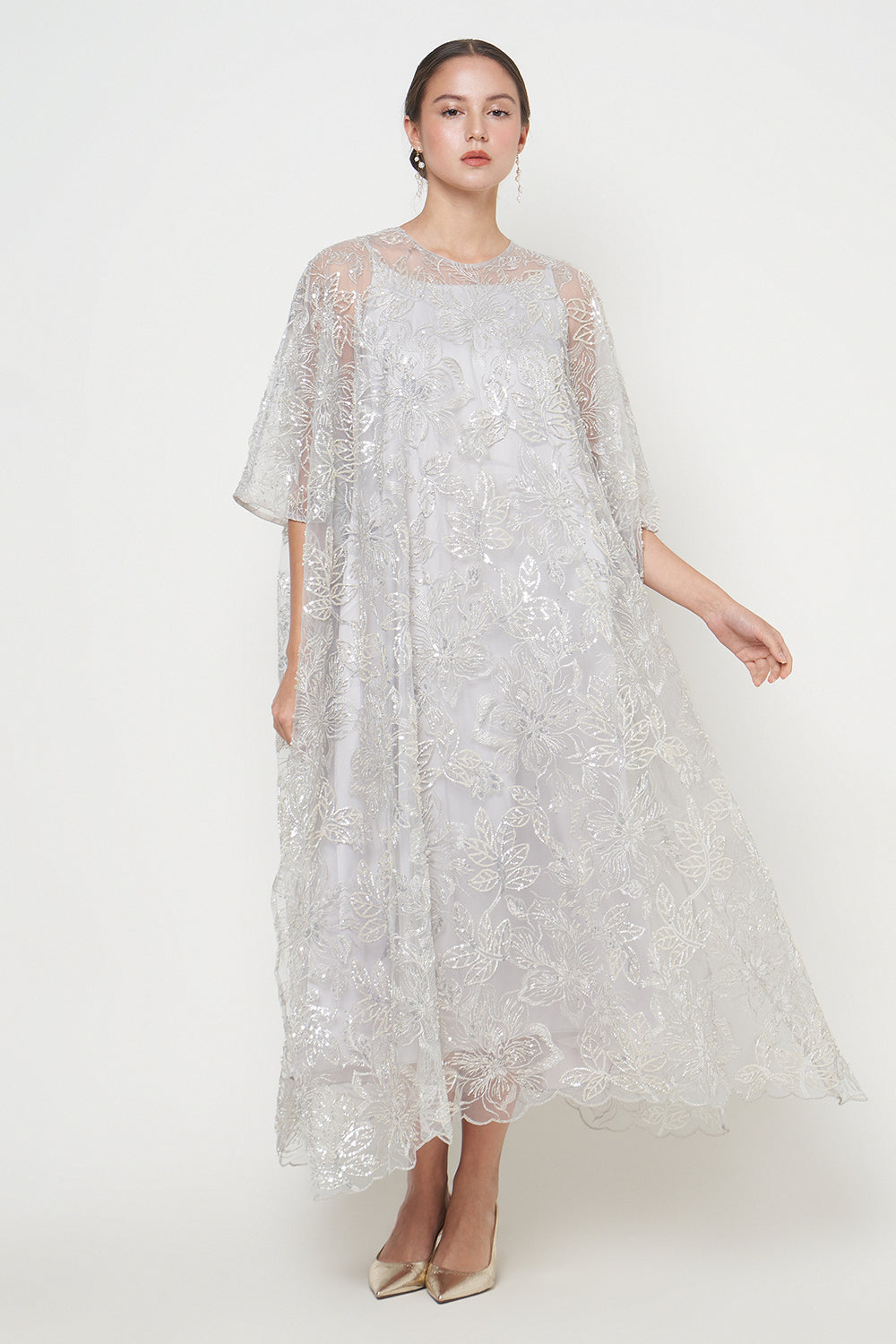 Lavanya Dress in Silver Blue