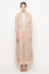 Laura Long Outer Top in Skin