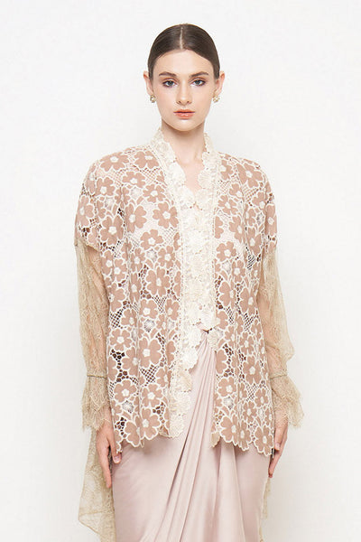 Bestari Outer Top in Nude Brown