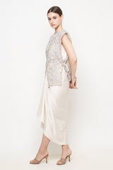 Emily Outer Top in Misty Blue