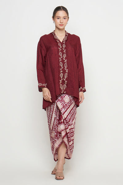 Ishita Set in Maroon