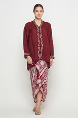 Ishita Set in Maroon