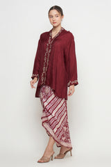Ishita Set in Maroon