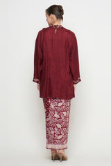 Ishita Set in Maroon