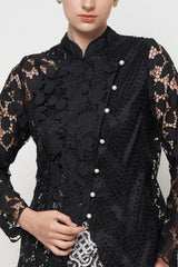 Gandari Kebaya Top in Black