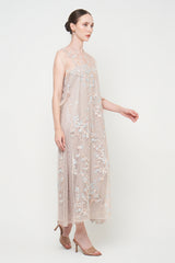 Sol Cape Dress in Beige