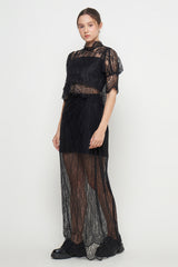 Novara Crop Top in Black