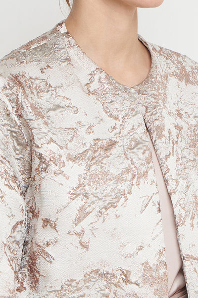 Klaira Outer Top in White Gold
