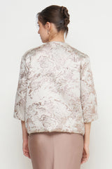 Klaira Outer Top in White Gold