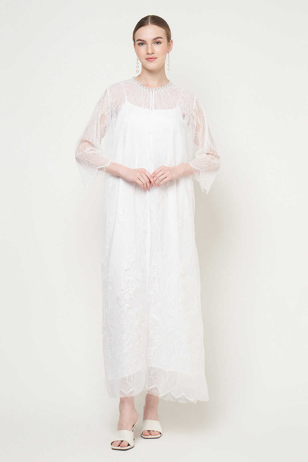 Amira Dress in White