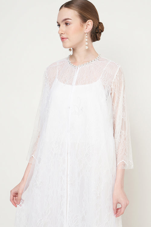 Amira Dress in White