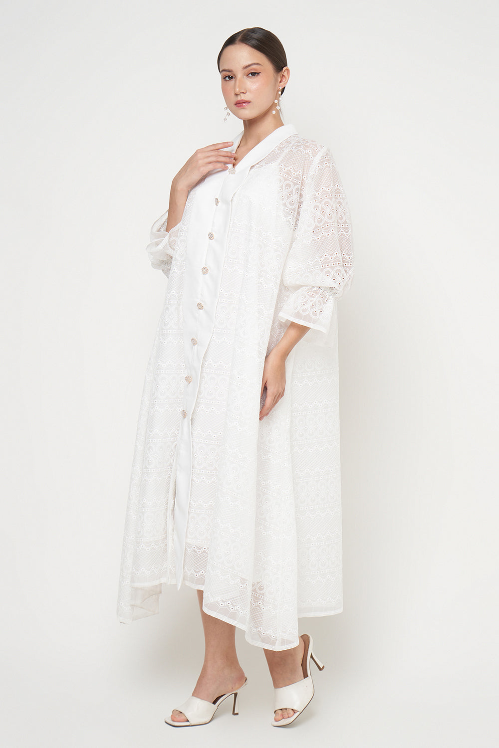 Amira Dress in White