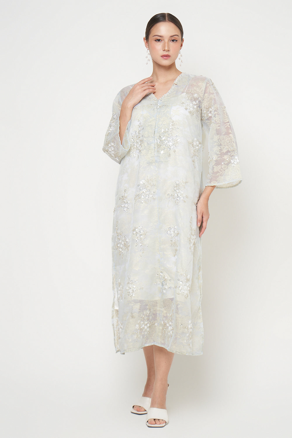 Atelie Dress in Blue Tosca