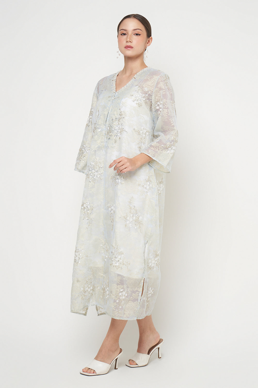Atelie Dress in Blue Tosca