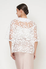 Flower Top in White
