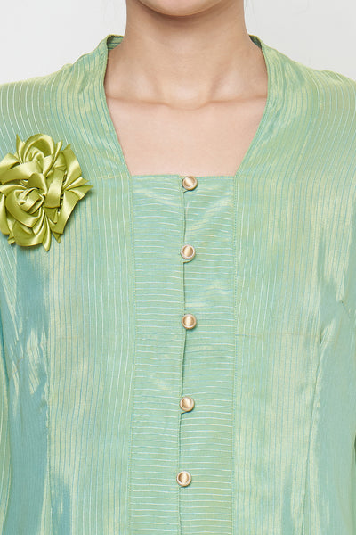 Wardani Kebaya Top in Emerald Green