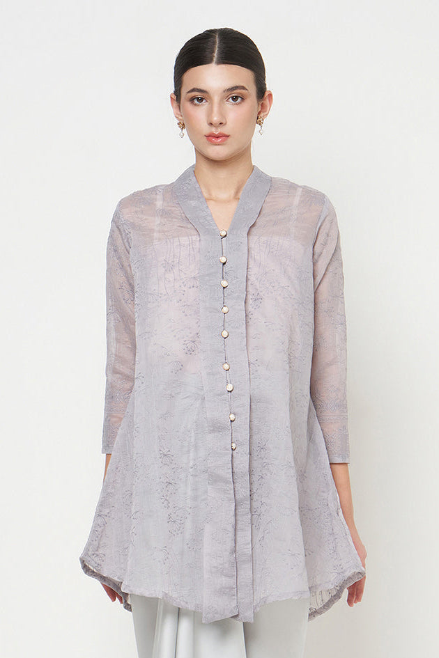 Endah Kebaya Top in Grey