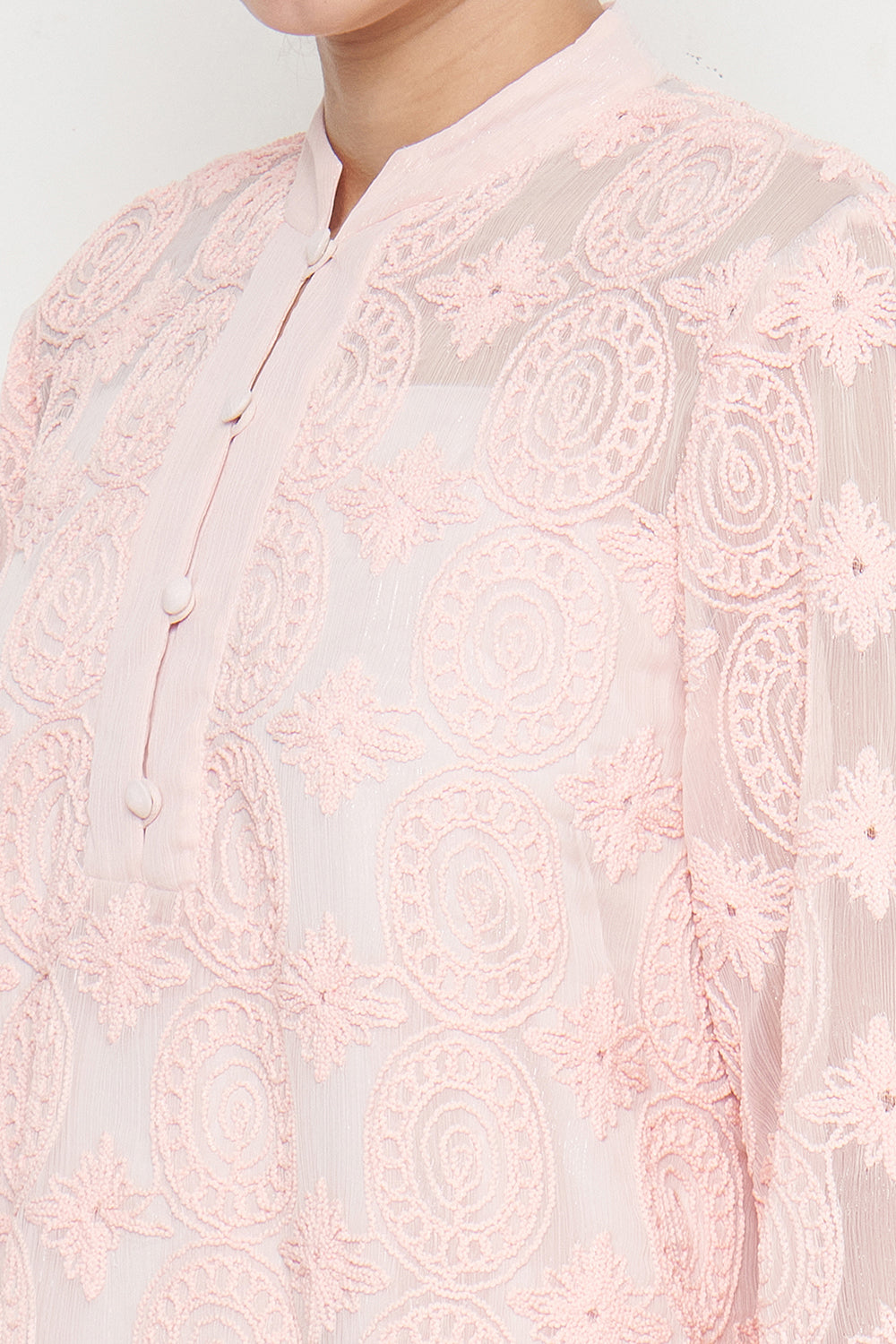 Marian Dress in Peach