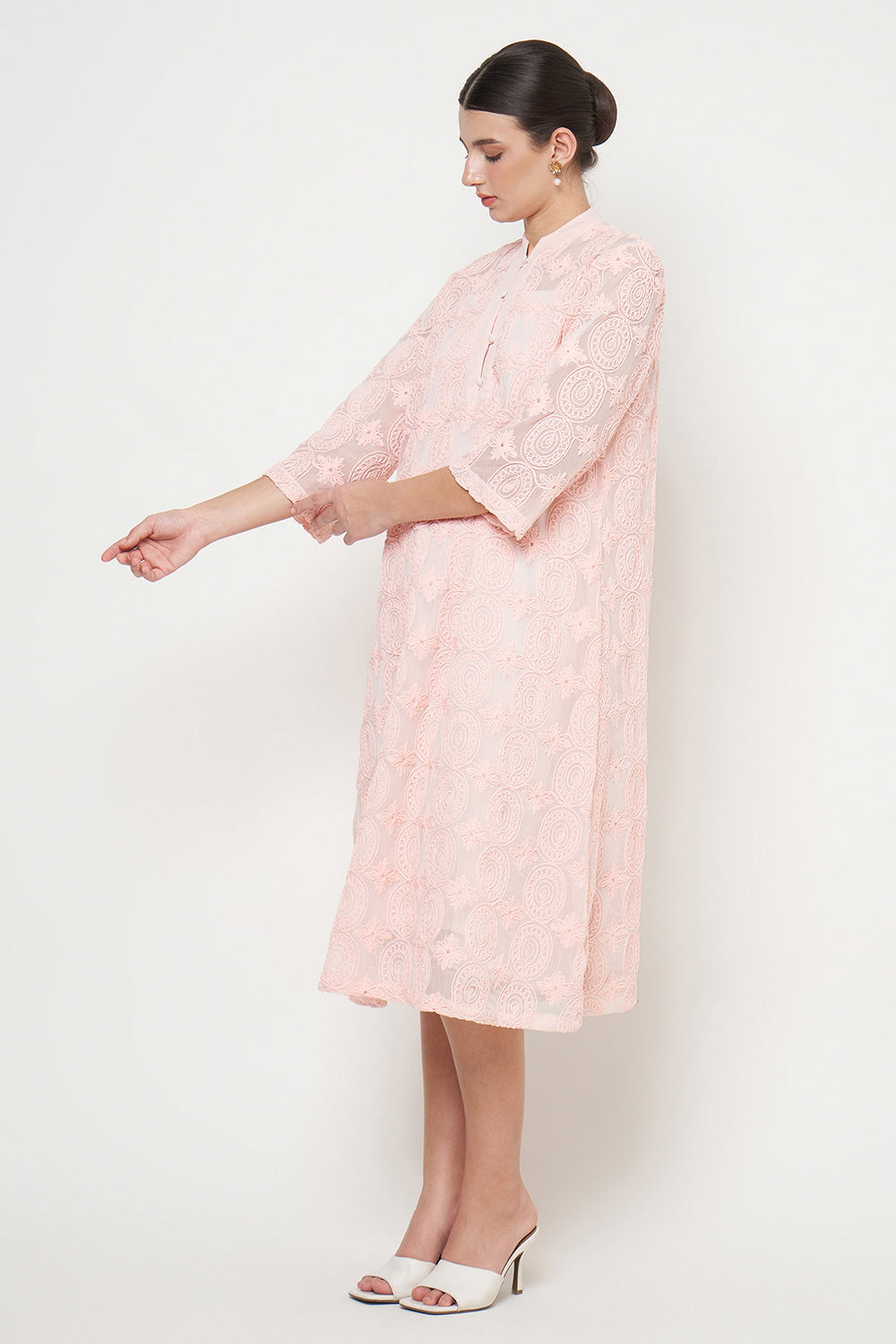 Marian Dress in Peach