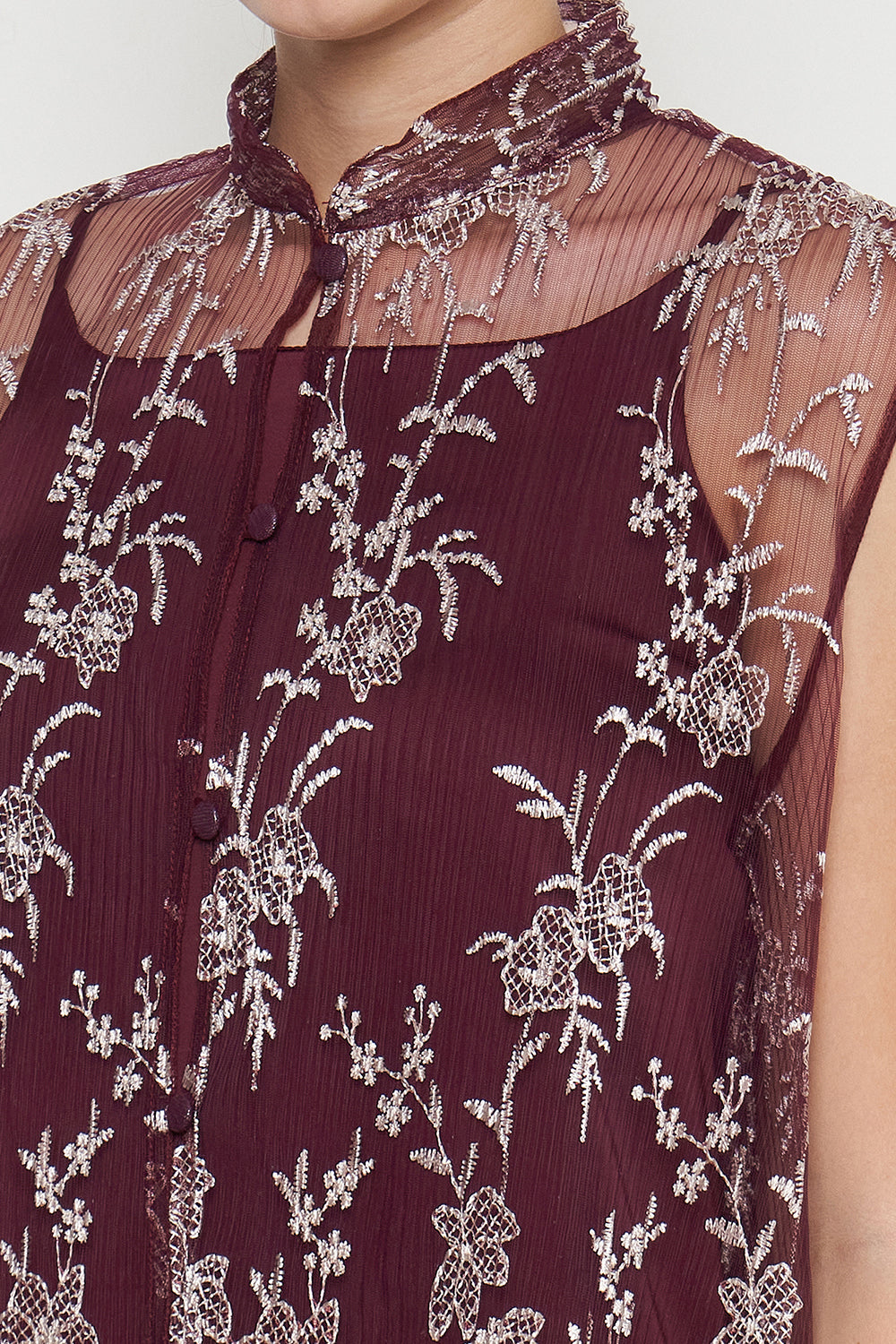 Mayleen Dress in Maroon