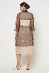 Dewita Kebaya Dress in Brown