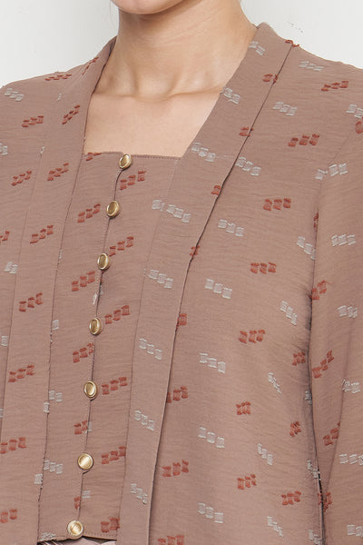 Andini Kebaya Top in Brown