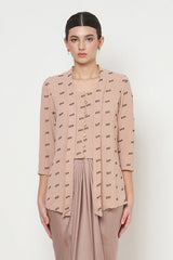 Andini Kebaya Top in Pale Brown