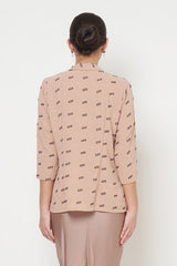 Andini Kebaya Top in Pale Brown