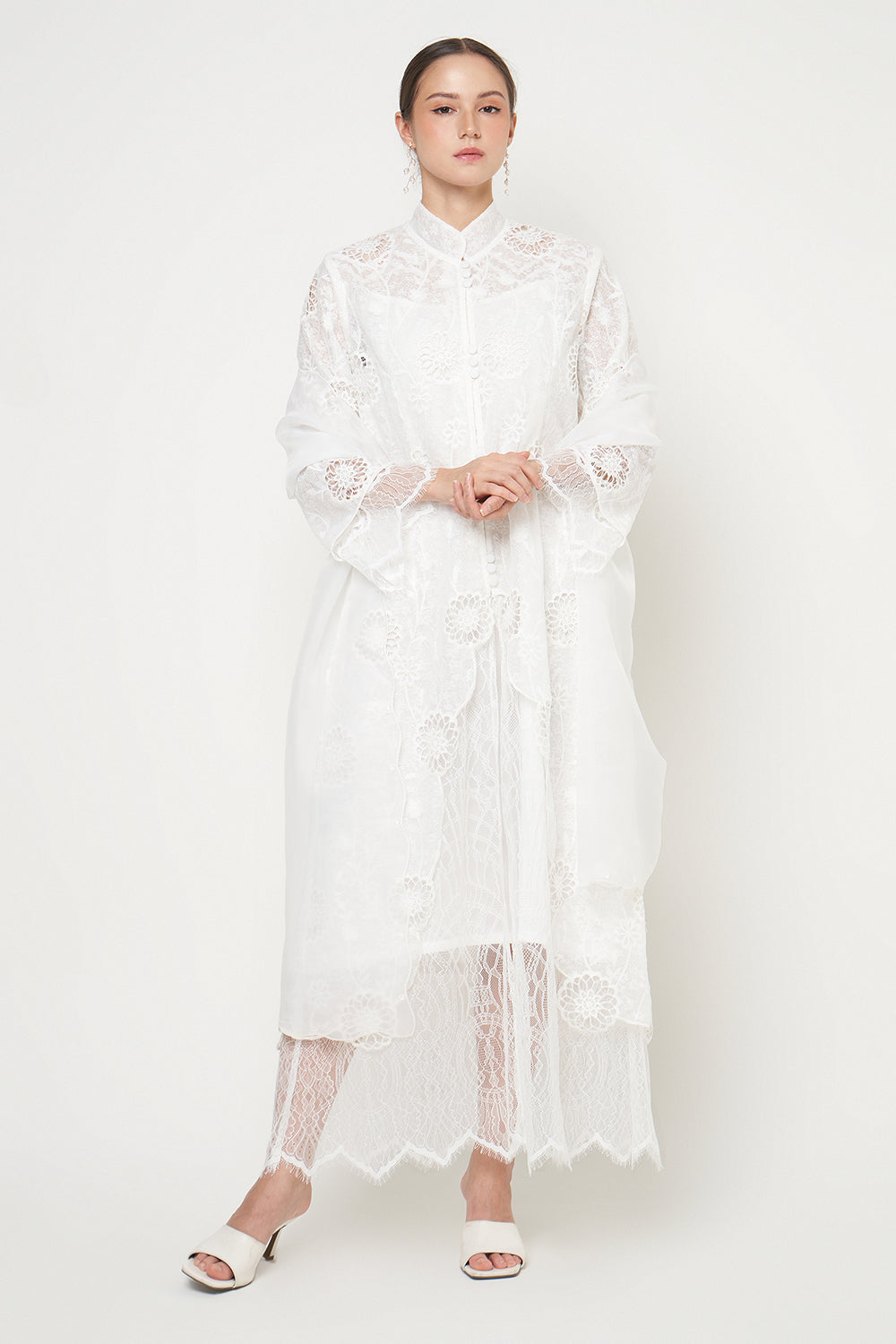 Arunika Dress in White