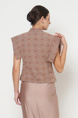 Zora Top in Brick Red