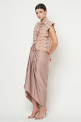 Zora Top in Ligth Brown