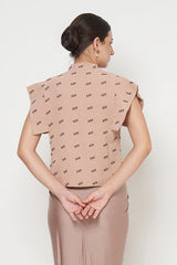Zora Top in Ligth Brown