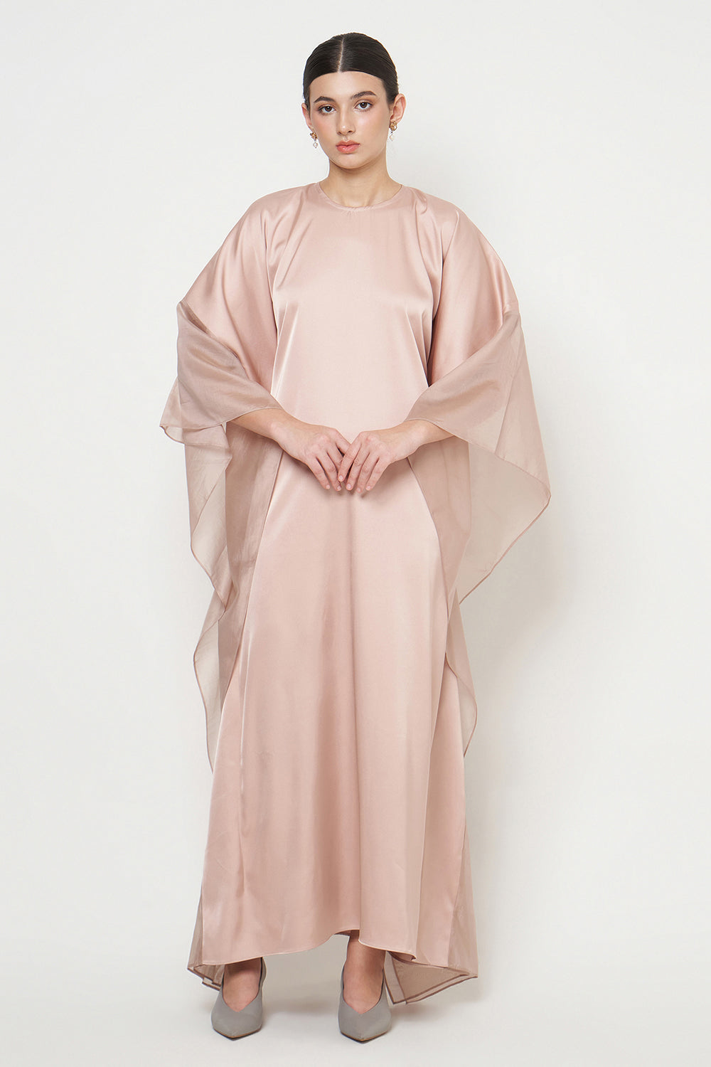 Amari Abaya Dress in Nude