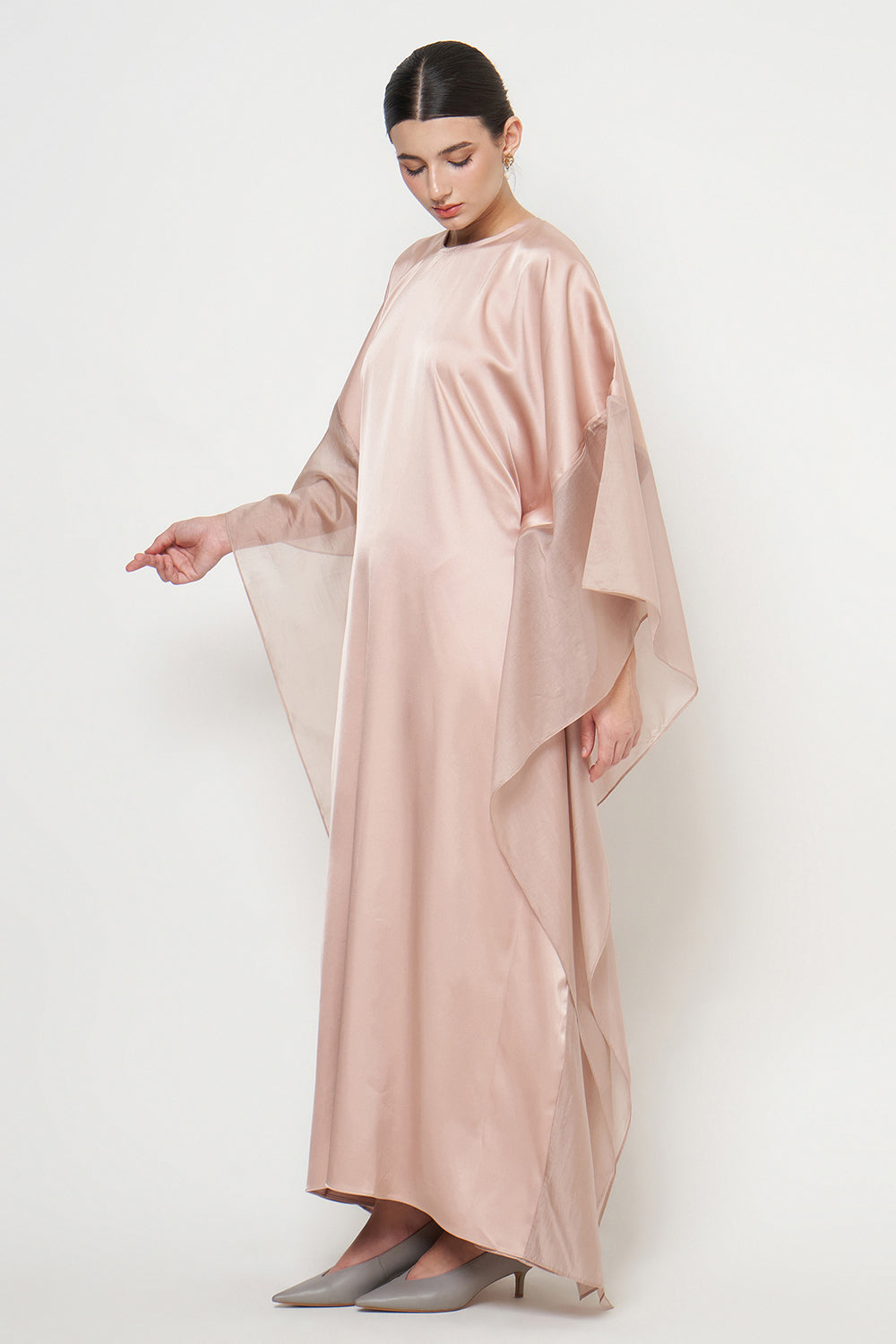 Amari Abaya Dress in Nude